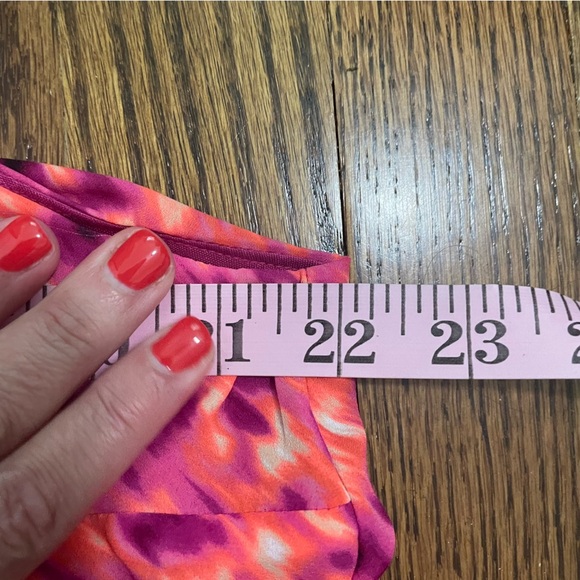 Worthington Pink Orange Ladies Tank Flow Bottom Hem Size XL - Picture 6 of 8